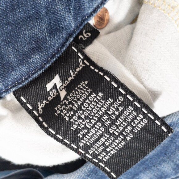 Bundle of Two 7 For All Mankind Skinny Jeans Blair + Josefina SZ 26 - Picture 11 of 15